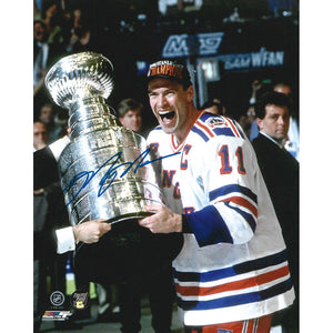 Mark Messier Autographed New York Rangers 8X10 Photo