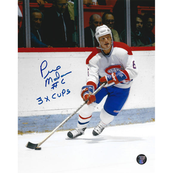 Pierre Mondou Autographed Montreal Canadiens 8X10 Photo