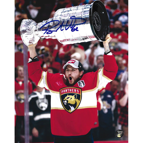 Brandon Montour Autographed Florida Panthers 8X10 Photo (w/Cup)