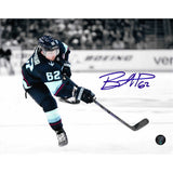 Brandon Montour Autographed Seattle Kraken 8X10 Photo (B+W Background)