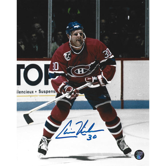 Chris Nilan Autographed Montreal Canadiens 8X10 Photo