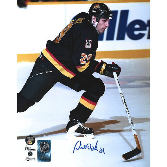 Gino Odjick (deceased) Autographed Vancouver Canucks 8X10 Photo