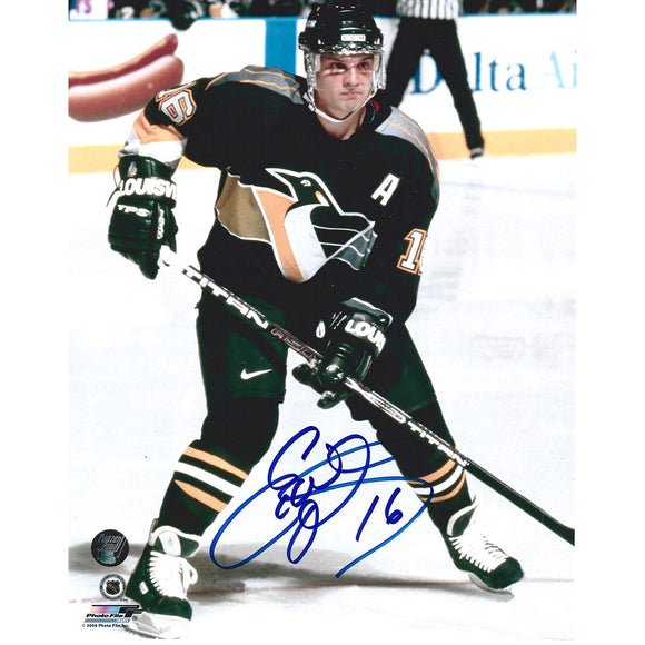 Ed Olczyk Autographed Pittsburgh Penguins 8X10 Photo