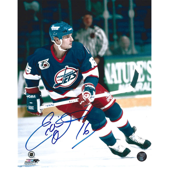 Ed Olczyk Autographed Winnipeg Jets 8X10 Photo