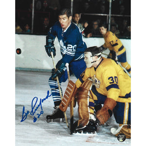 Bob Pulford Autographed Toronto Maple Leafs 8X10 Photo (vs. LA)