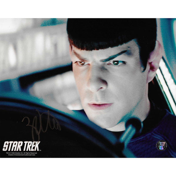 Zachary Quinto Autographed Star Trek 8X10 Photo (Close-Up)