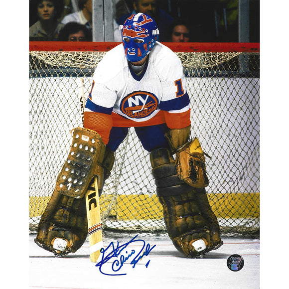 Chico Resch Autographed New York Islanders 8X10 Photo