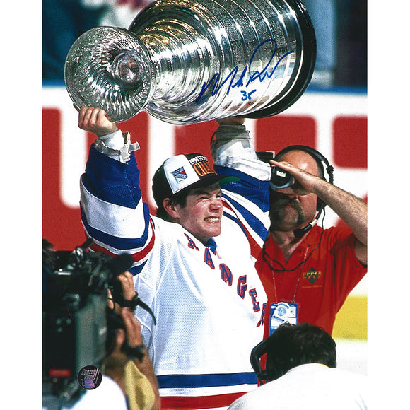 Mike Richter Autographed New York Rangers 8X10 Photo
