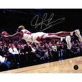Dennis Rodman Autographed Chicago Bulls 8X10 Photo (Dive)