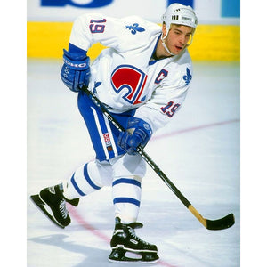 Pre-Order - Joe Sakic Autographed Quebec Nordiques 8X10 Photo (White Jersey)