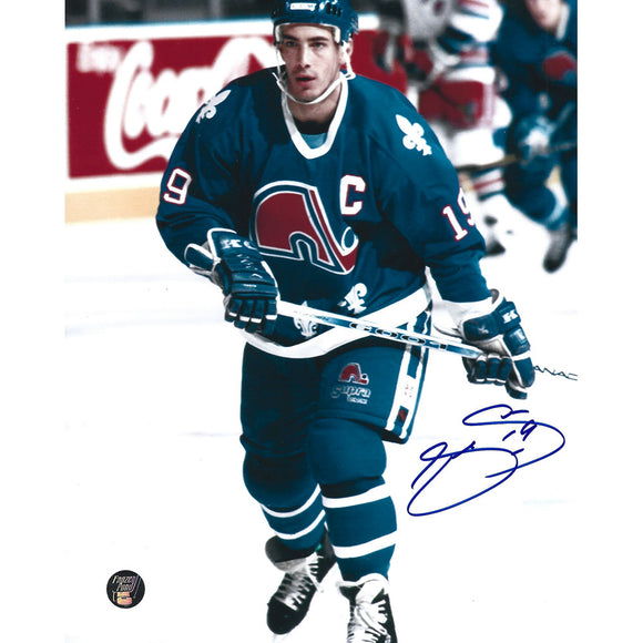 Joe Sakic Autographed Quebec Nordiques 8X10 Photo