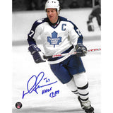 Darryl Sittler Autographed Toronto Maple Leafs 8X10 Photo (B+W Background - w/"HOF 1989")