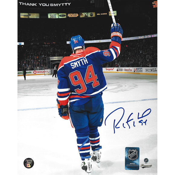 Ryan Smyth Autographed Edmonton Oilers 8X10 Photo