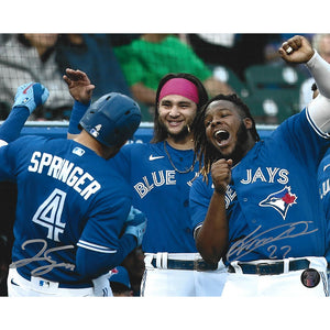 George Springer/Vladimir Guerrero Jr. Autographed Toronto Blue Jays 8X10 Photo