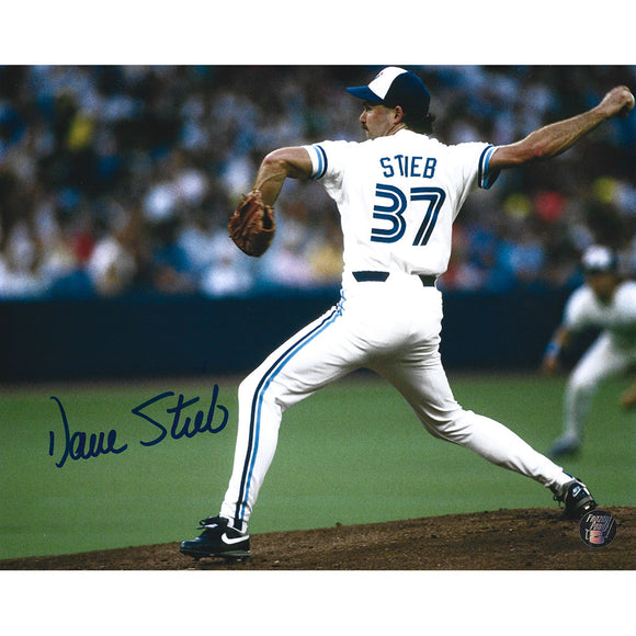 Dave Stieb Autographed Toronto Blue Jays 8X10 Photo (Back)