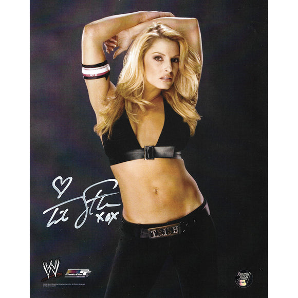 Trish Stratus Autographed WWE 8X10 Photo