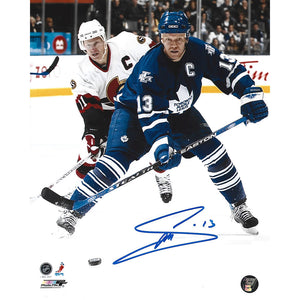 Mats Sundin Autographed Toronto Maple Leafs 8X10 Photo (w/Alfredsson)