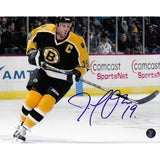 Joe Thornton Autographed Boston Bruins 8X10 Photo (Black Jersey)