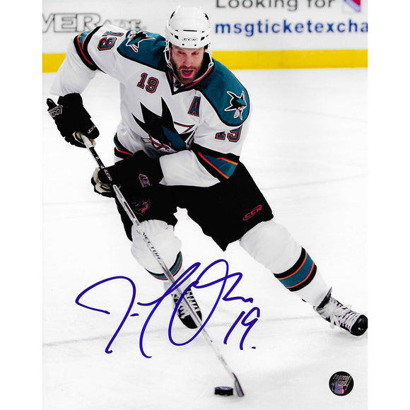 Joe Thornton Autographed San Jose Sharks 8X10 Photo
