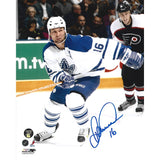 Darcy Tucker Autographed Toronto Maple Leafs 8X10 Photo (vs. Flyers)