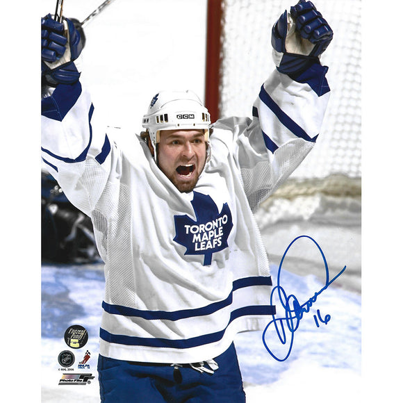Darcy Tucker Autographed Toronto Maple Leafs 8X10 Photo