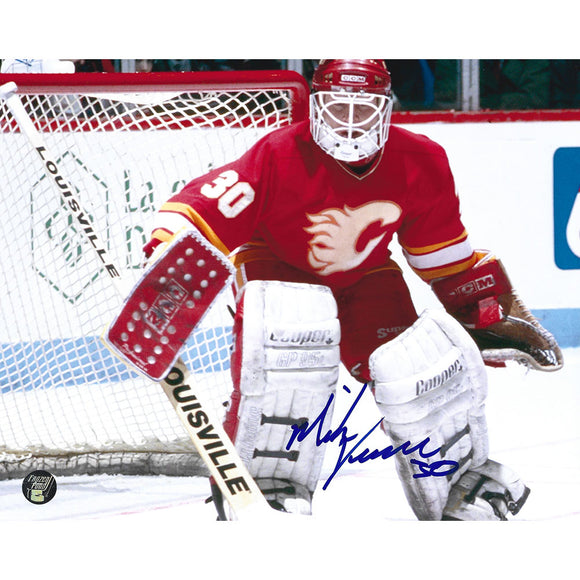 Mike Vernon Autographed Calgary Flames 8X10 Photo