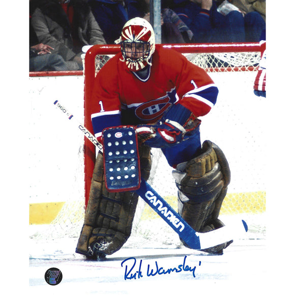 Rick Wamsley Autographed Montreal Canadiens 8X10 Photo