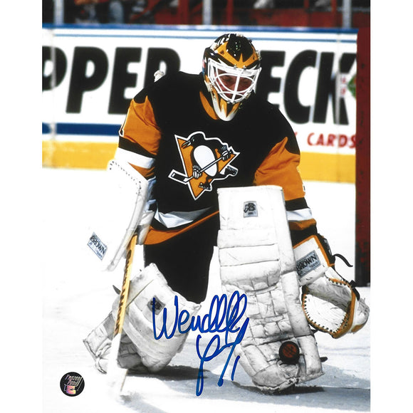 Wendell Young Autographed Pittsburgh Penguins 8X10 Photo