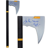 John Rhys-Davies Autographed 3D Printed Replica Bearded Axe w/"Gimli"