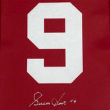 Gordie Howe Autographed 5.5X10 Retirement Number Mini-Banner