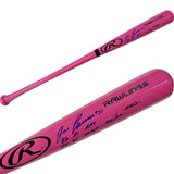 Jose Canseco Autographed Louisville Slugger Bat w/Inscriptions (Pink)