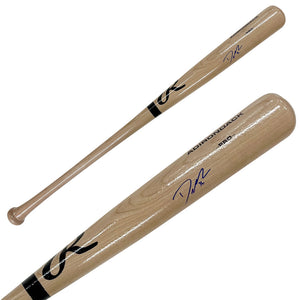 Davis Schneider Autographed Rawlings Blonde Bat