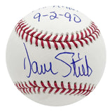 Dave Stieb Autographed Rawlings OML Baseball w/"No Hitter 9-2-90"