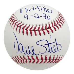 Dave Stieb Autographed Rawlings OML Baseball w/"No Hitter 9-2-90"