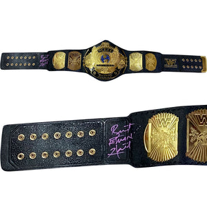 Bret Hart Autographed Replica WWE Heavyweight Championship Belt