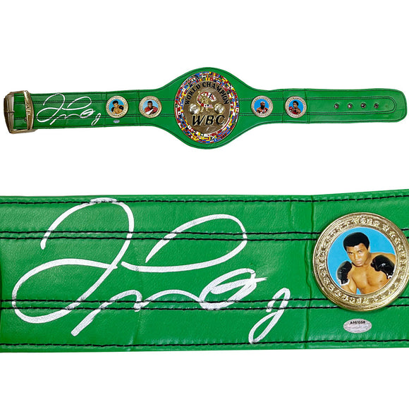 Floyd Mayweather Jr. Autographed Green World Champion Full Size Boxing Belt