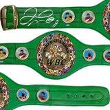 Floyd Mayweather Jr. Autographed Green World Champion Full Size Boxing Belt