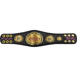 Trish Stratus Autographed WWE Women's Championship Mini Replica Belt