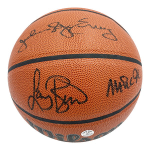 Larry Bird/Julius Erving/Magic Johnson Autographed Wilson Basketball