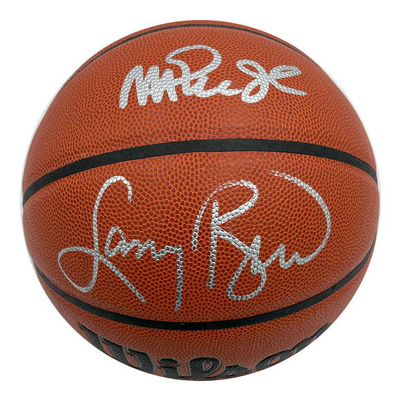 Larry Bird/Magic Johnson Autographed Wilson Basketball