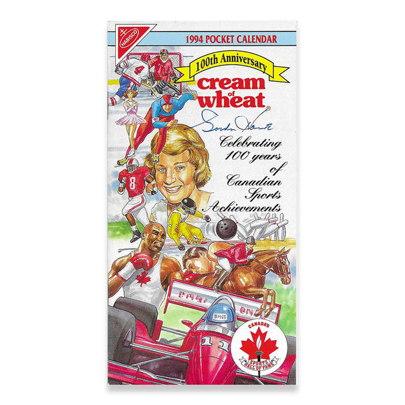 Gordie Howe Autographed Cream of Wheat 1994 Pocket Calendar