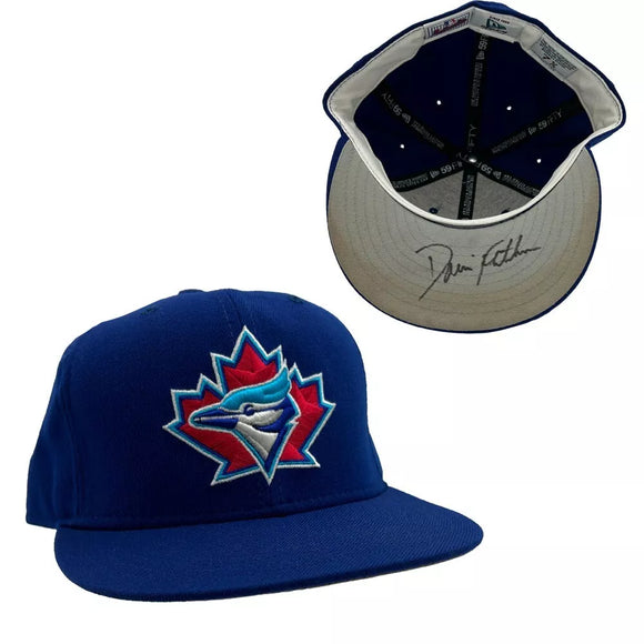 Darrin Fletcher Autographed 1990s Toronto Blue Jays New Era Baseball Cap