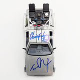 Michael J. Fox/Christopher Lloyd Autographed 1:24 Scale "Back to the Future" Time Machine
