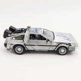 Michael J. Fox/Christopher Lloyd Autographed 1:24 Scale "Back to the Future" Time Machine