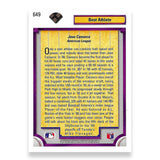 Jose Canseco Autographed 1992 Upper Deck Baseball Card