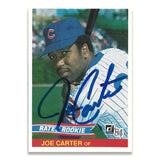 Joe Carter Autographed 1984 Donruss Rated Rookie Card