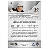 Cutter Gauthier Autographed 2024-25 Upper Deck Young Guns #212 Autographed Rookie Card