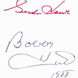 Gordie Howe/Bobby Hull Autographed International Professional Hockey Alumni Index Card