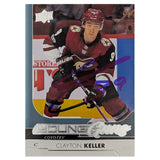 Clayton Keller Autographed 2017-18 Upper Deck Young Guns #477 Autographed Rookie Card