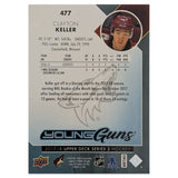 Clayton Keller Autographed 2017-18 Upper Deck Young Guns #477 Autographed Rookie Card